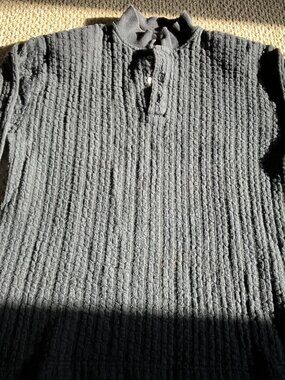 Rare Vintage CP Shades Black Shirt 3/4 Sleeve Knit 100% Cotton San Francisco